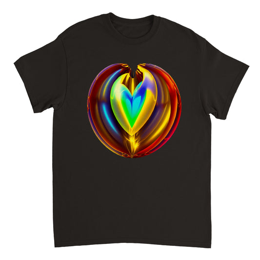 Love Heart - Heavyweight Unisex Crewneck T-shirt 51