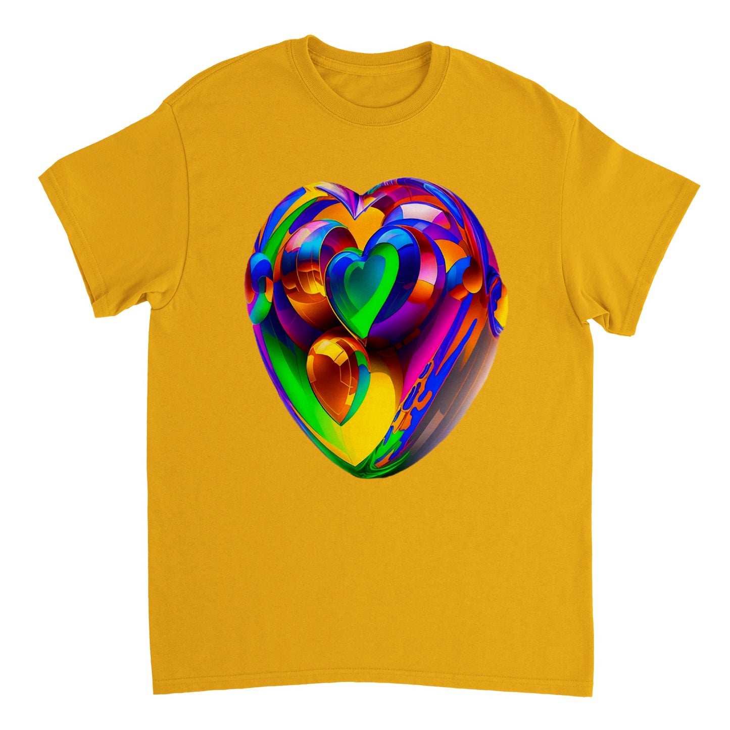 Love Heart - Heavyweight Unisex Crewneck T-shirt 54
