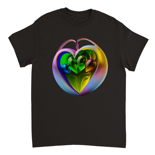 Love Heart - Heavyweight Unisex Crewneck T-shirt 70