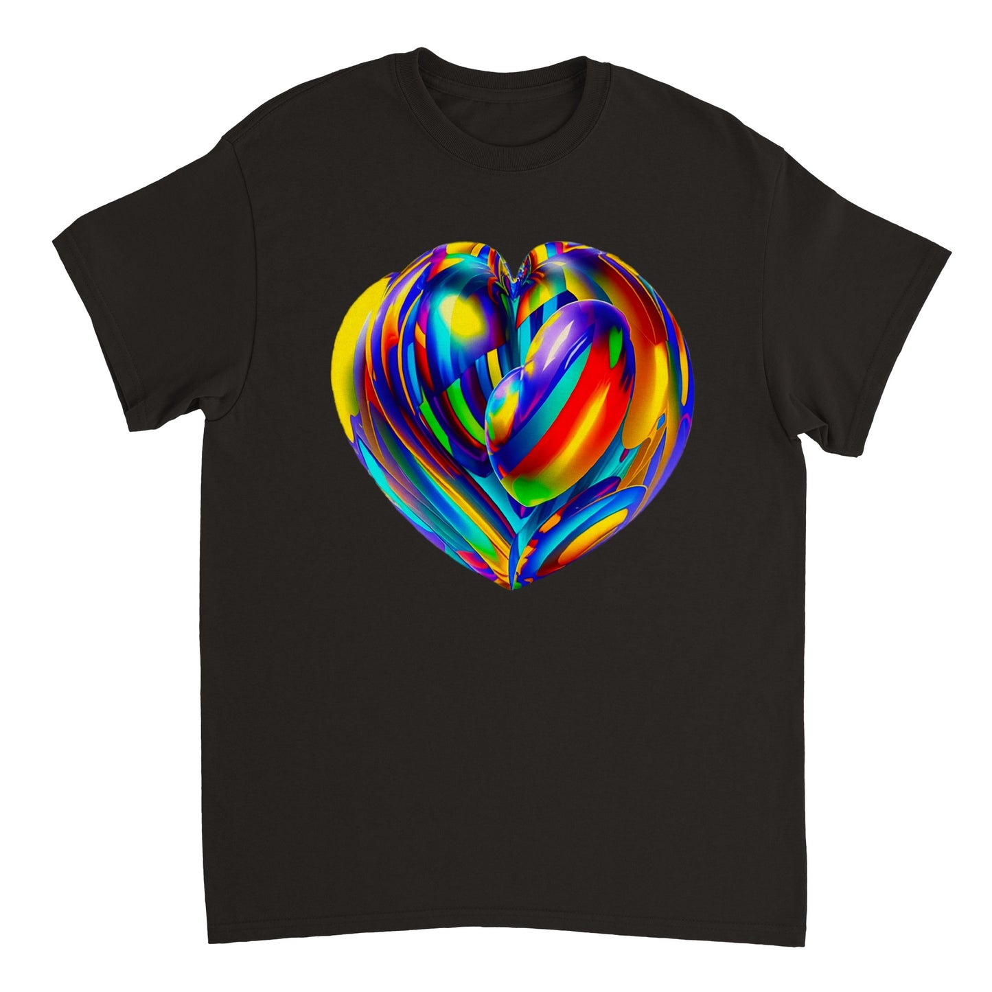 Love Heart - Heavyweight Unisex Crewneck T-shirt 86