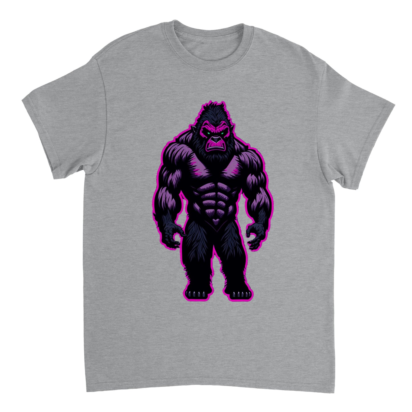 3D Bigfoot Art - Heavyweight Unisex Crewneck T-shirt 16