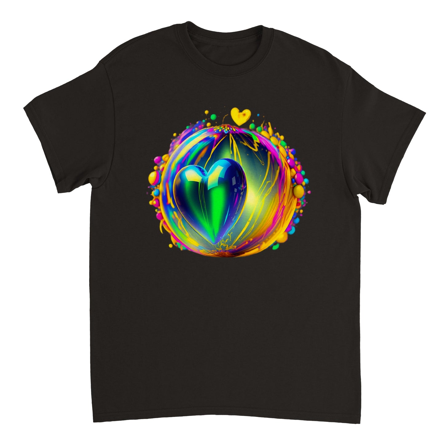 Love Heart - Heavyweight Unisex Crewneck T-shirt 79