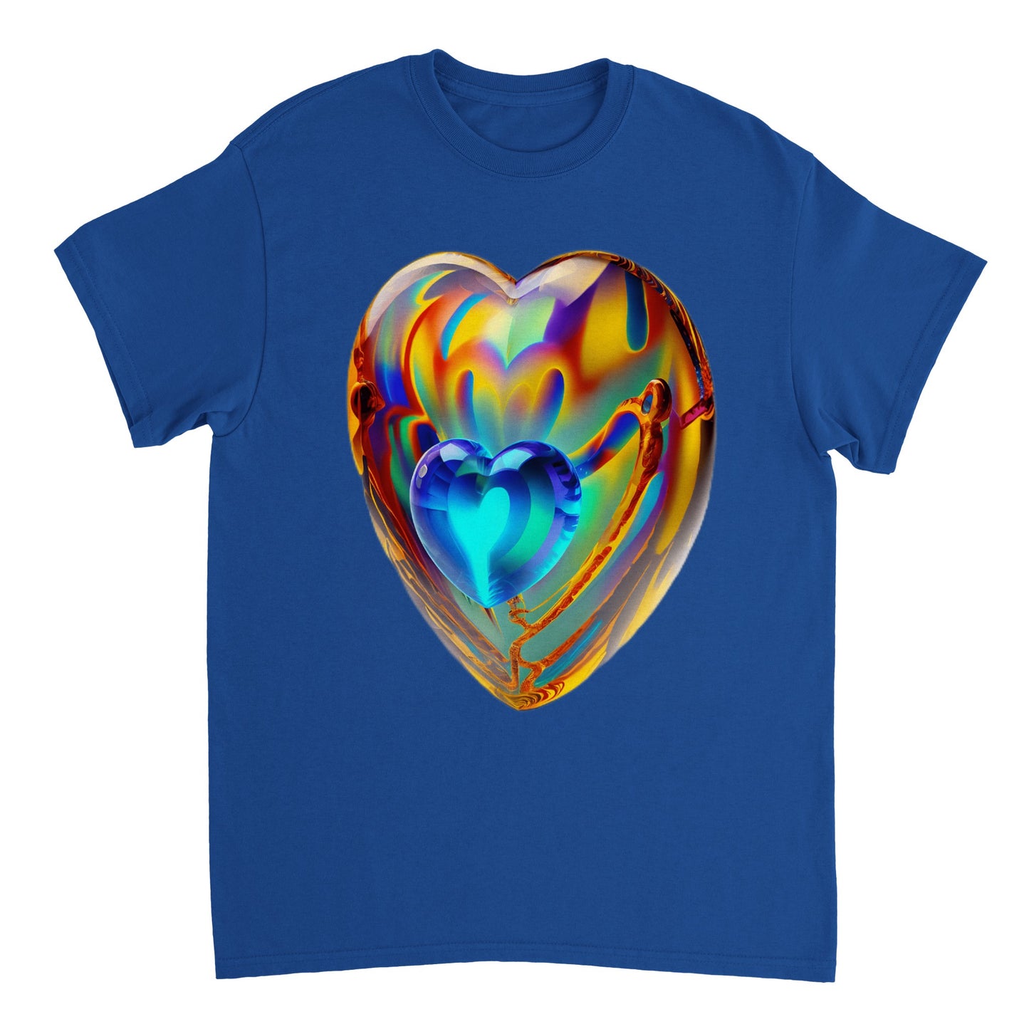 Love Heart - Heavyweight Unisex Crewneck T-shirt 36